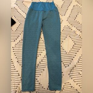 Blue Patterned Leggings